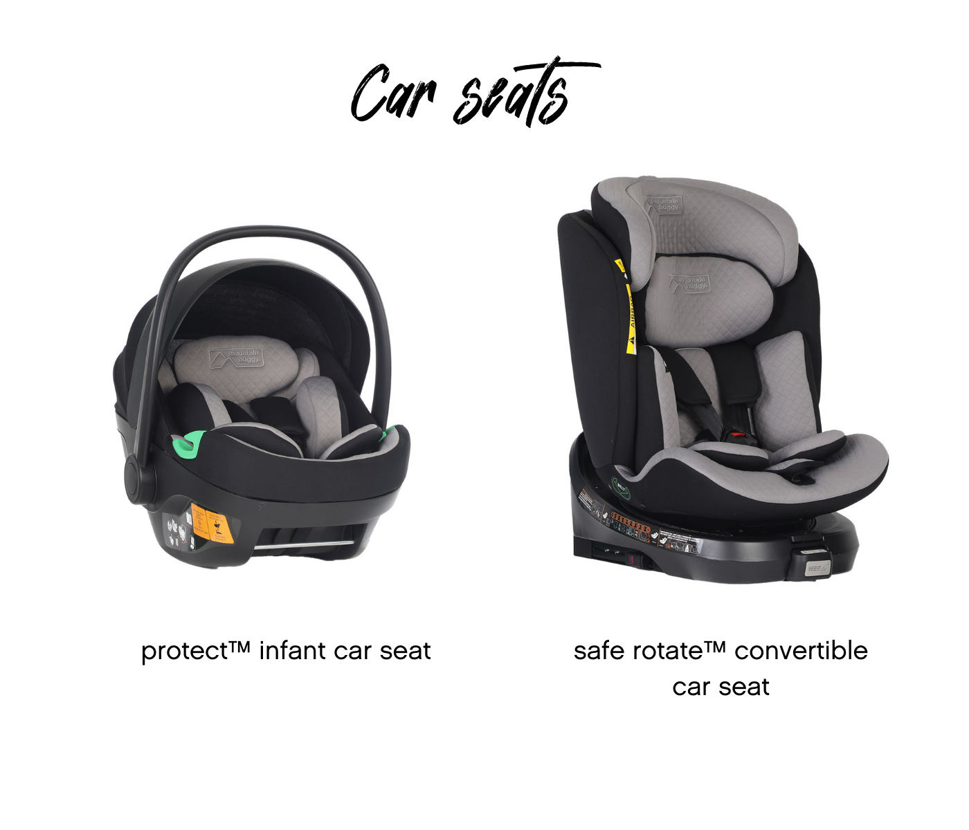 protect™ and safe rotate™ car seats