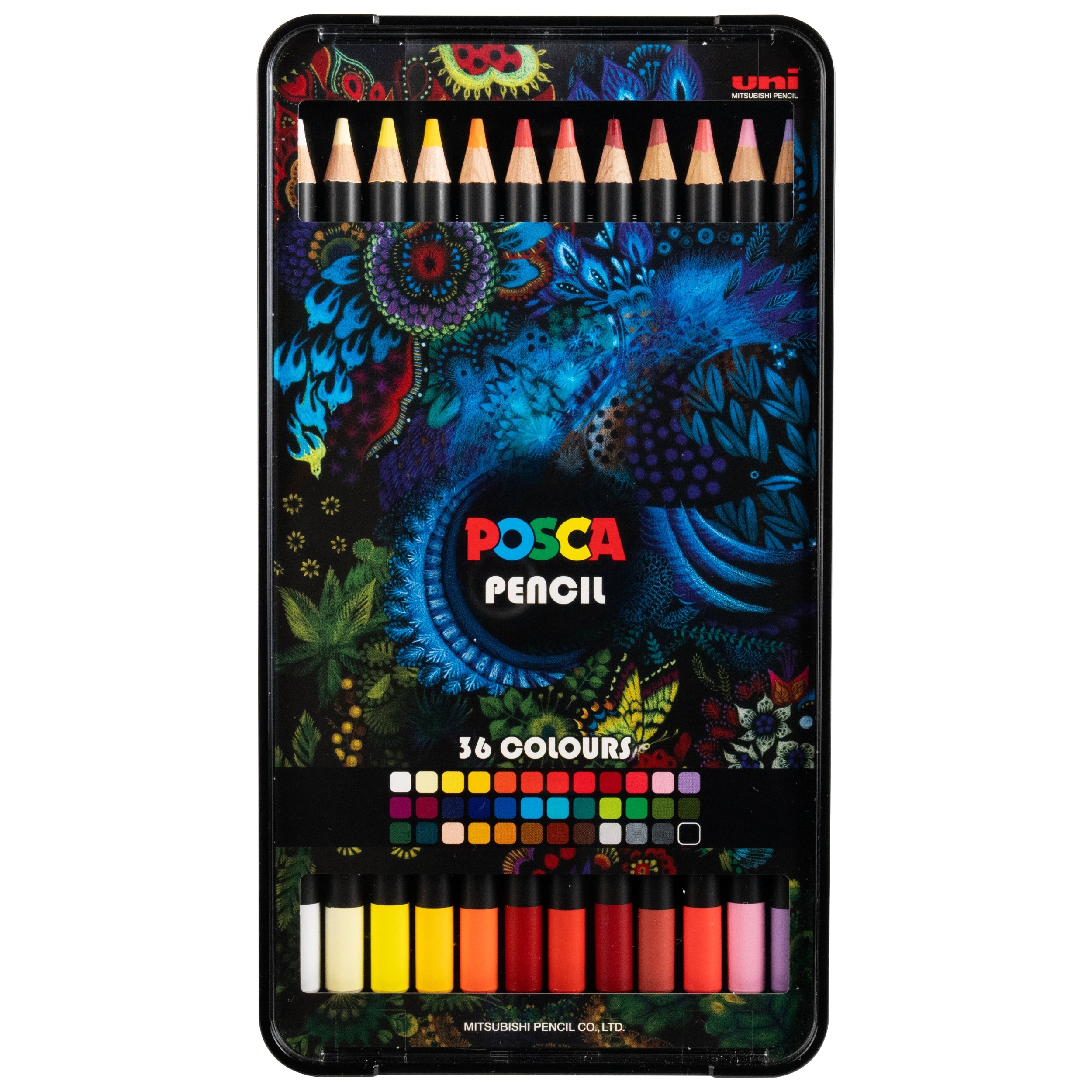 uni® POSCA® Oil-Based Colored Pencils (36 Pack)