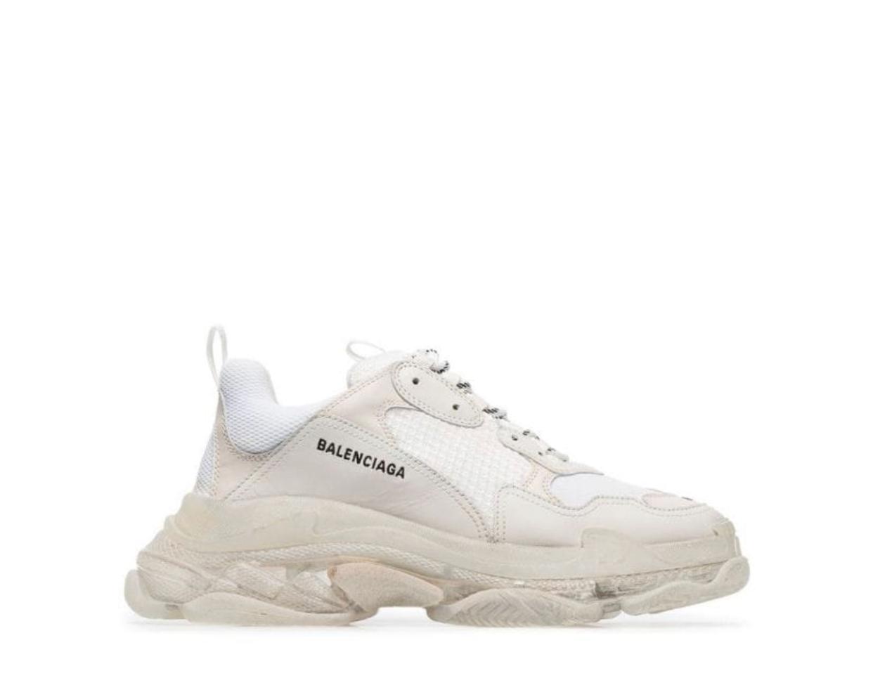 clear balenciaga triple s