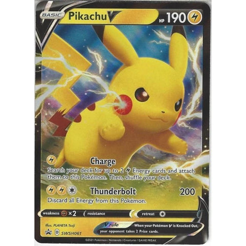 Pikachu V SWSH061 - Black Star Promo - Pokemon Single Card