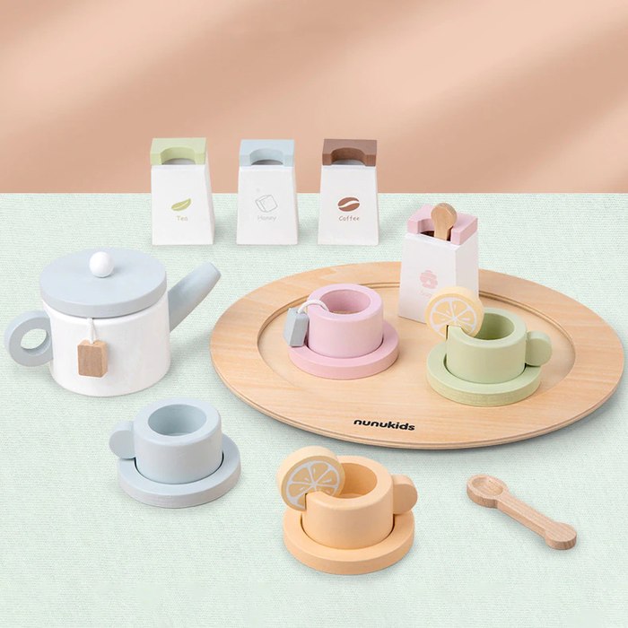 Wooden Strawberry Tea Set - Mille Kids