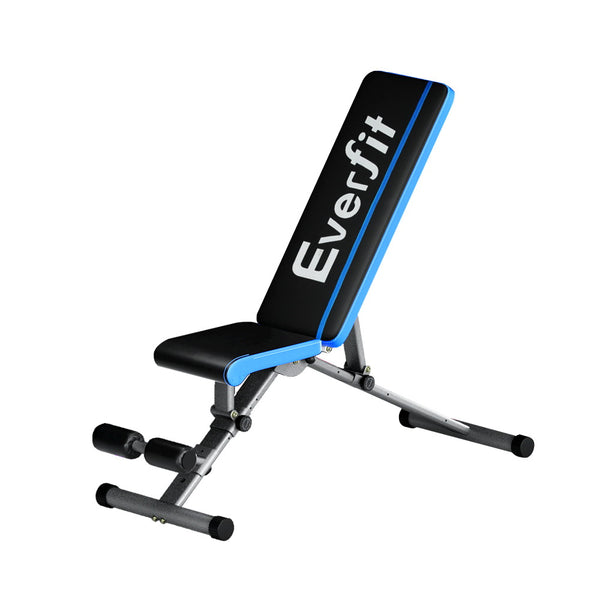 Everfit Adjustable FID Weight Bench Fitness Flat Incline Gym Home Stee