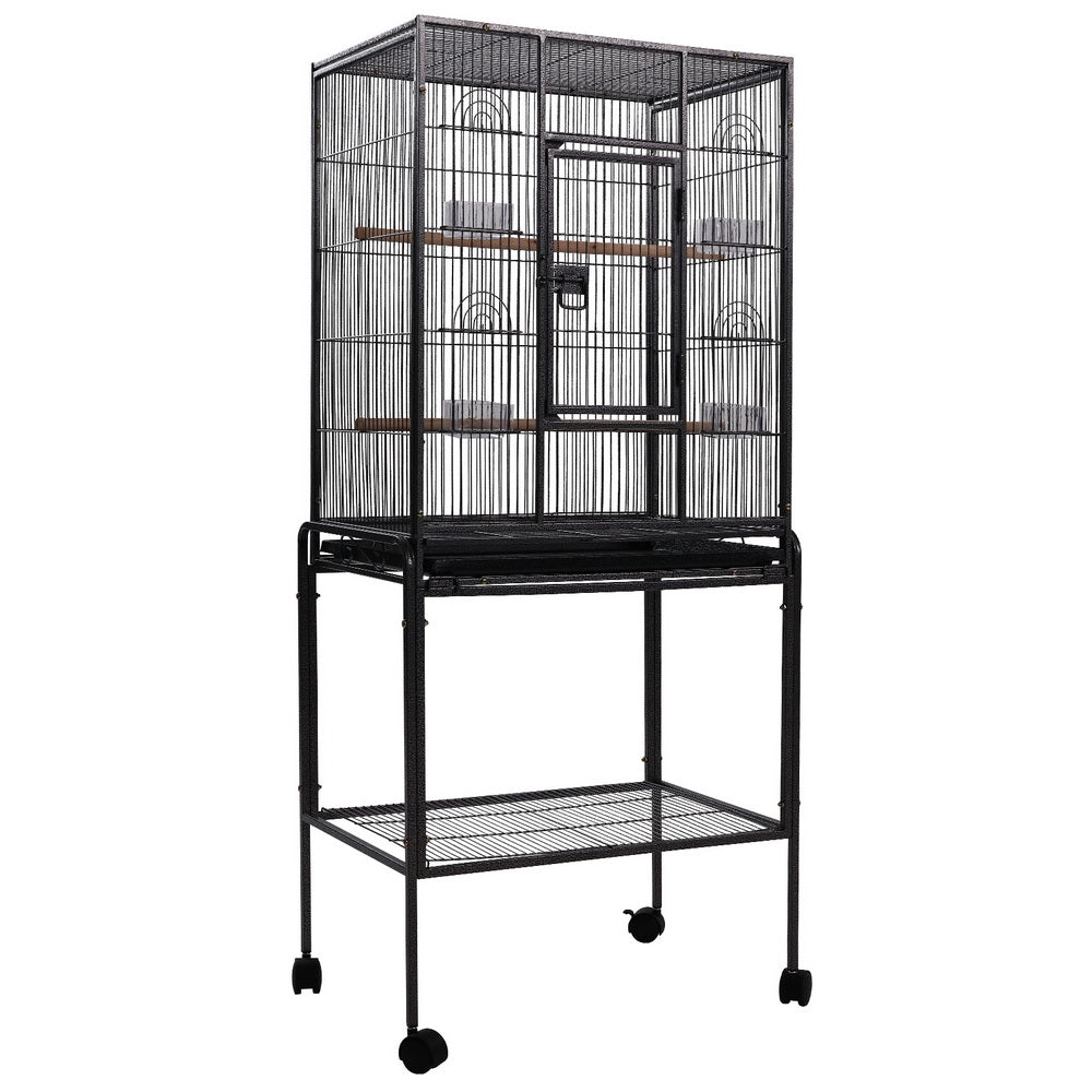 i.Pet Bird Cage Pet Cages Aviary 144CM Large Travel Stand Budgie Parro ...