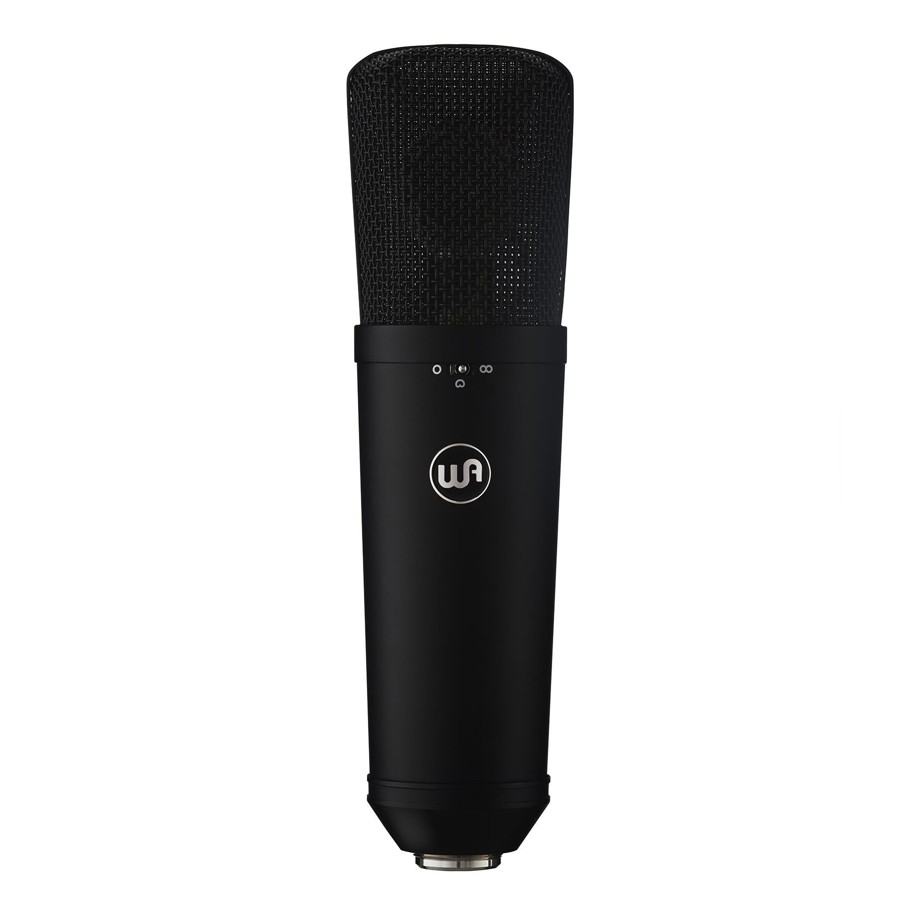 Warm Audio Black WA-87 R2 Microphone Bundle with RF-X, Stand, Pop