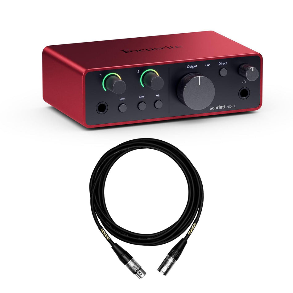 Focusrite Scarlett 3rd Gen 2x2 Interface with Headphones and 2 XLR Cables 