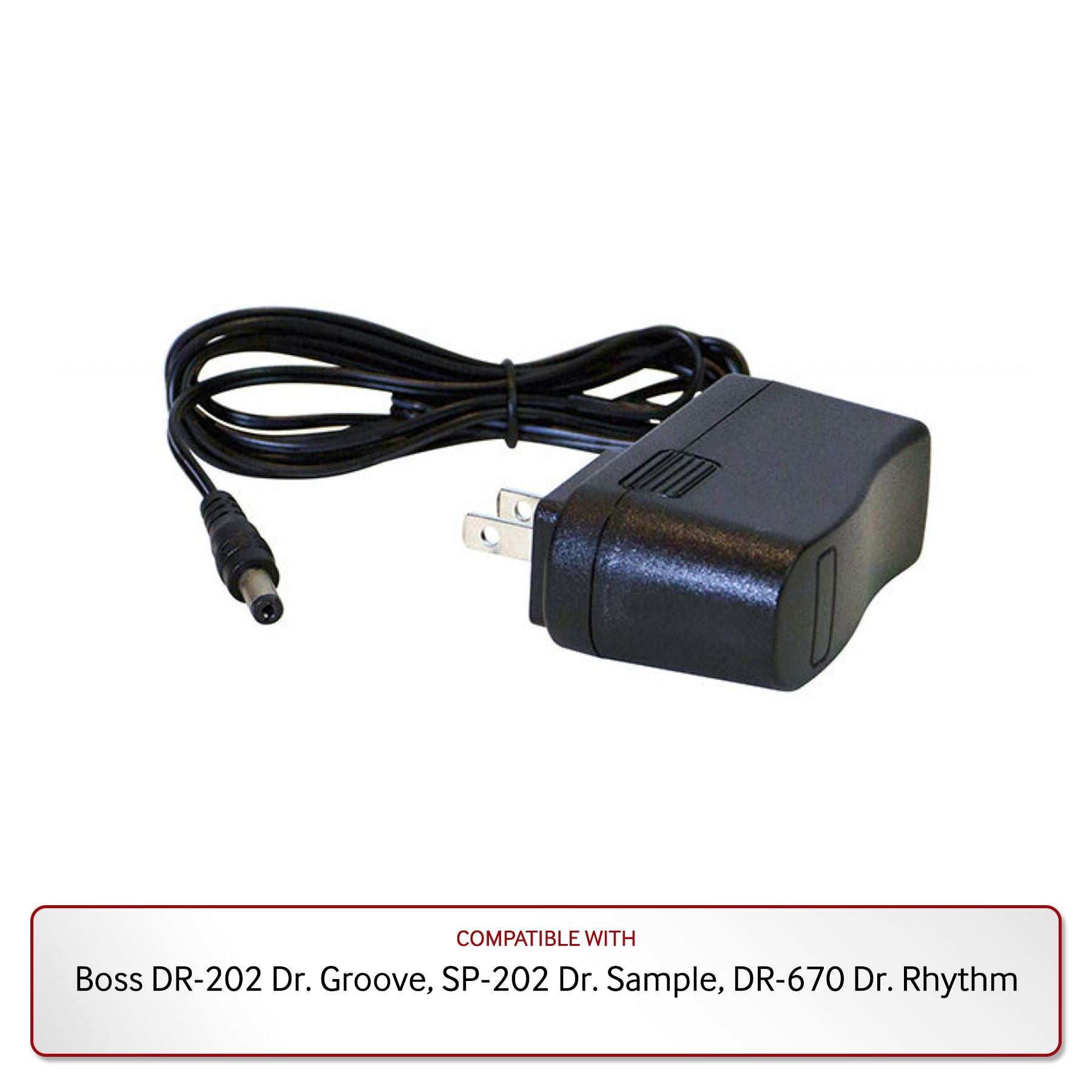 9V Power Supply for Boss DR-202 Dr. Groove, SP-202 Dr. Sample, DR-670 Dr.  Rhythm