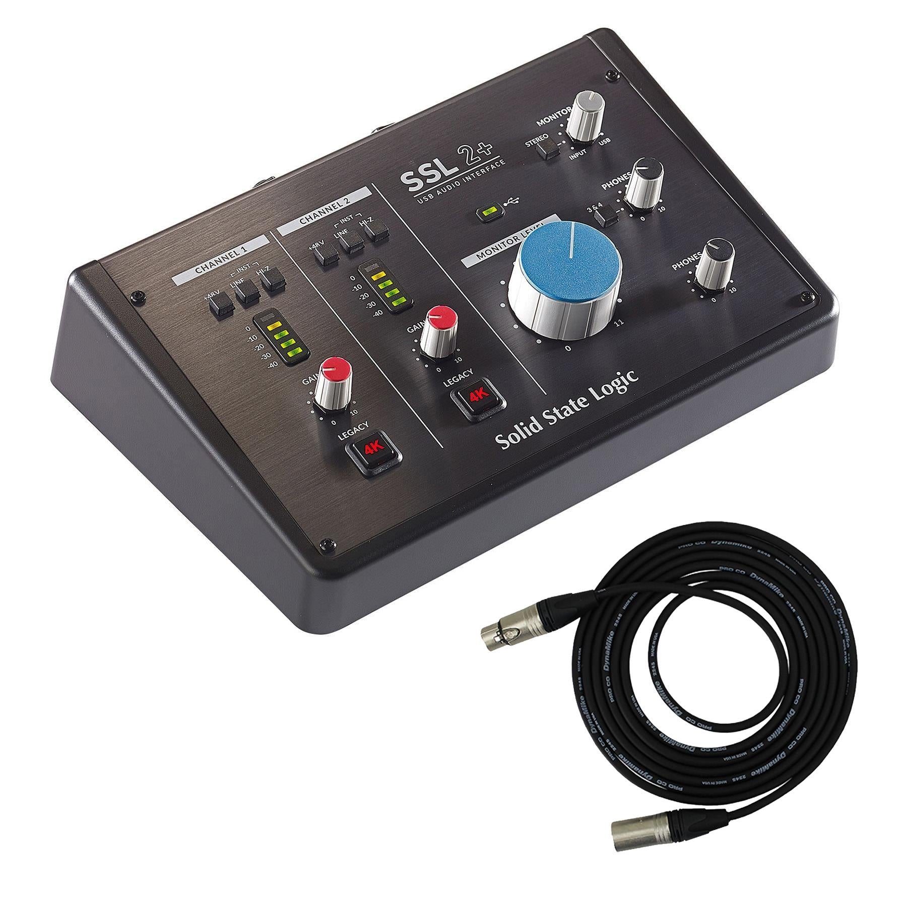 SSL SSL2+ 2-In/4-Out USB-C Audio Interface with SSL Production