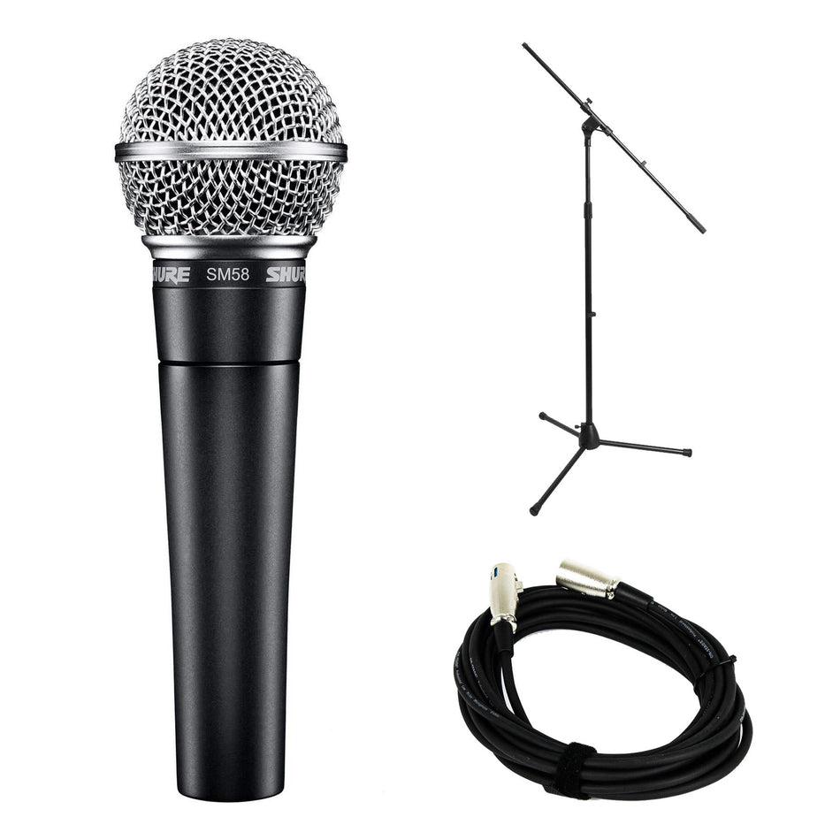 Shure SM57 Instrument and SM58 Vocal Dynamic Microphone Bundle