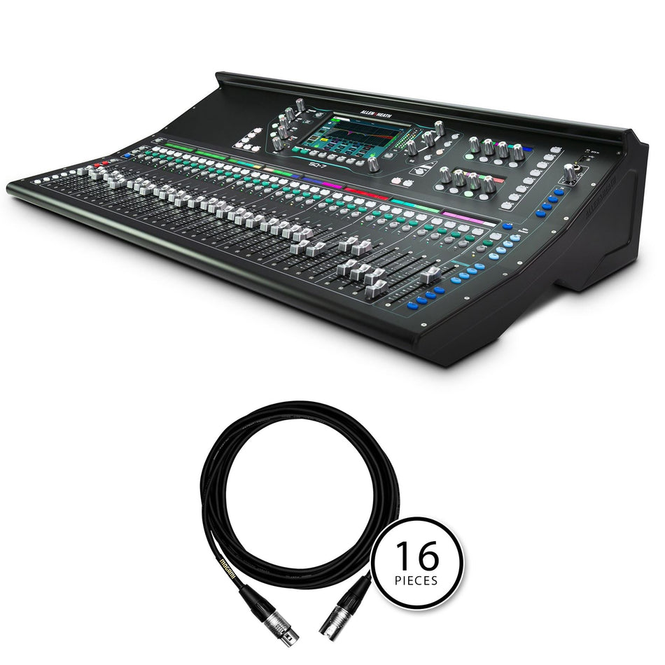 Allen & Heath SQ7 Mixing Console Bundle with 30 20-foot XLR Cables – Pixel  Pro Audio