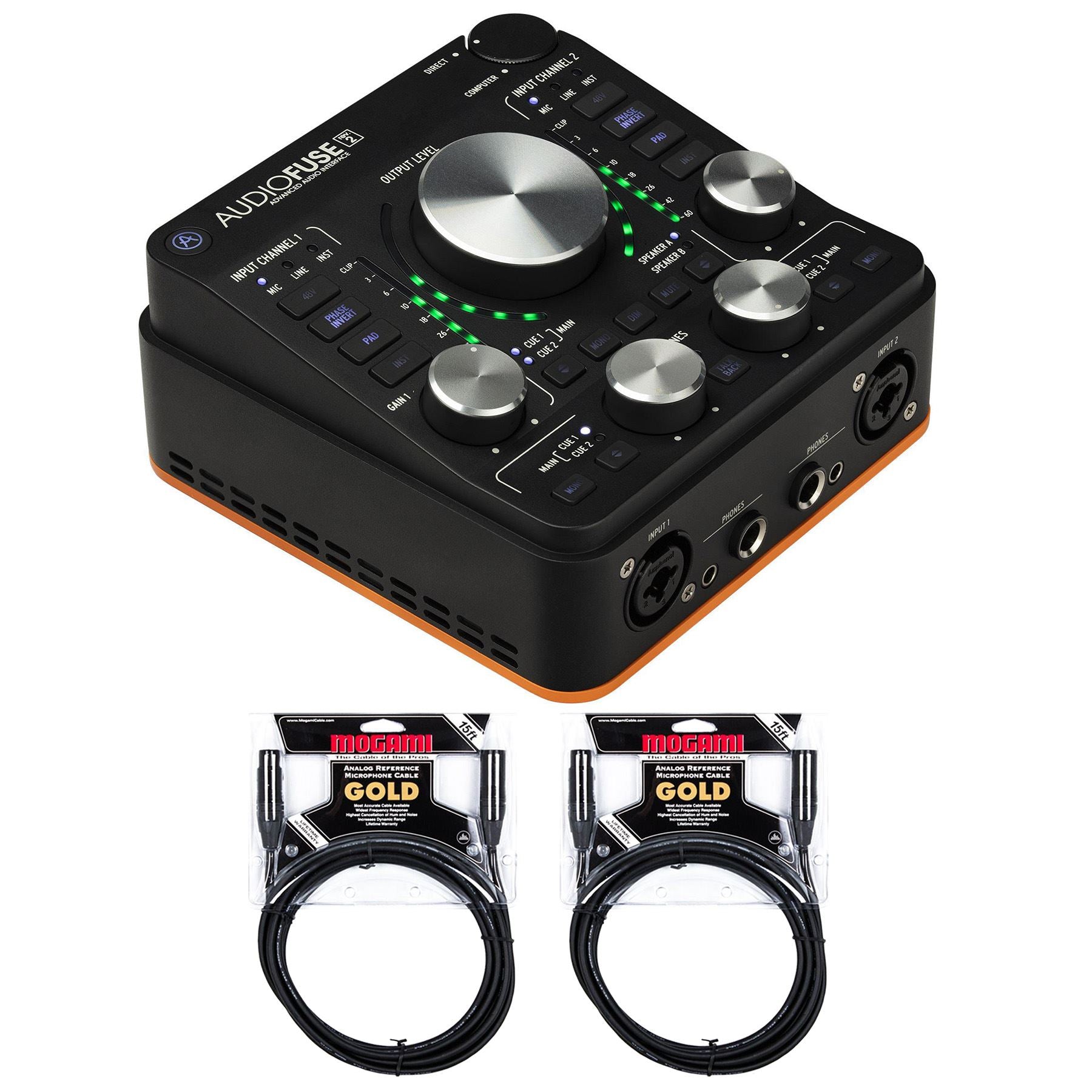 Arturia AudioFuse Rev2 USB Audio Interface Bundle with 2 Mogami