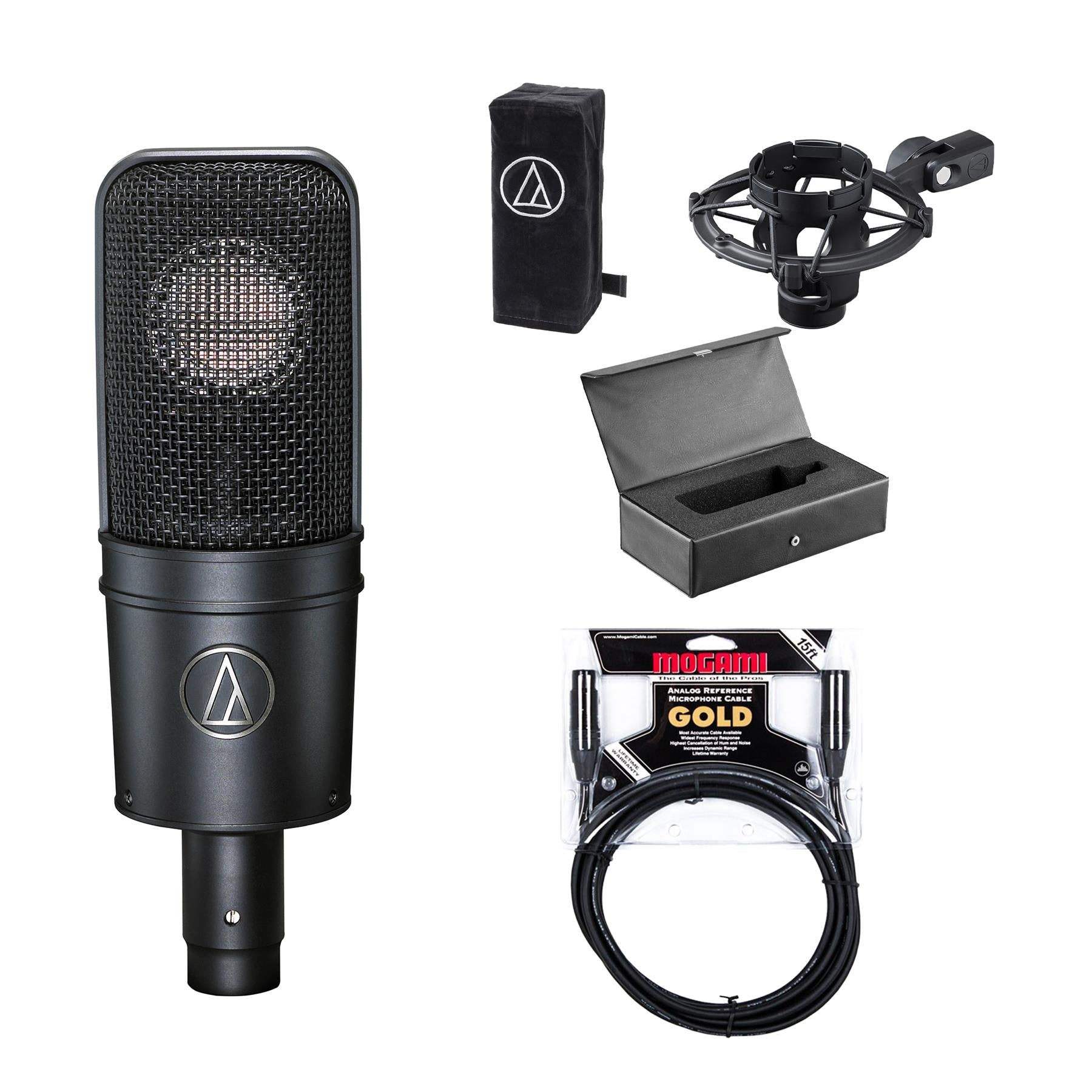 Audio-Technica AT4040 Bundle with sE Electronics RF-X, Pop Filter