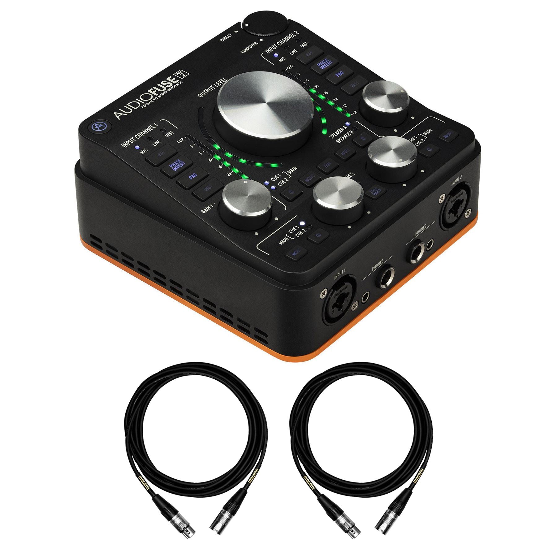 Arturia AudioFuse Rev2 USB Interface Bundle with 2 Mogami Gold