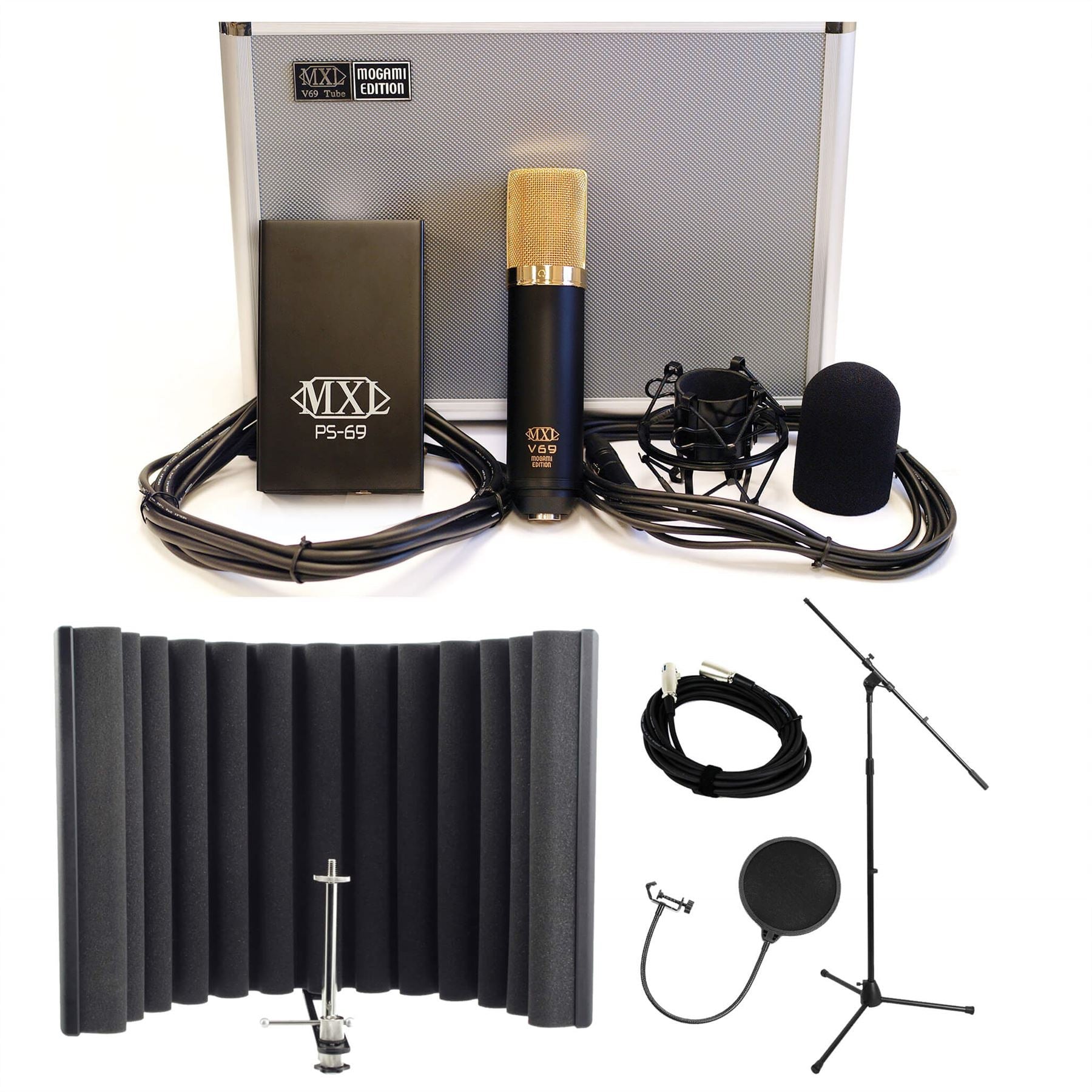 MXL V69M Tube Condenser Microphone w/ Pro Co EXMN-15 XLR Cable