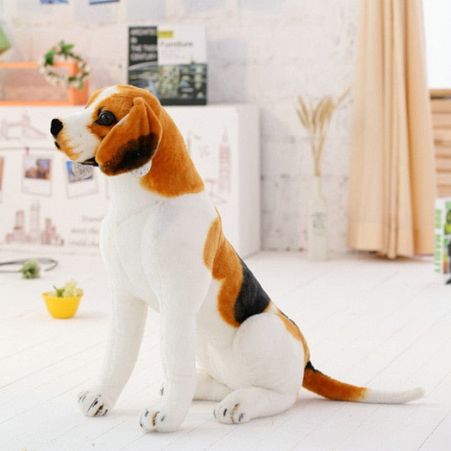 large stuffed beagle