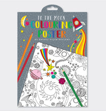 Load image into Gallery viewer, Rachel Ellen Colouring Poster - To the Moon