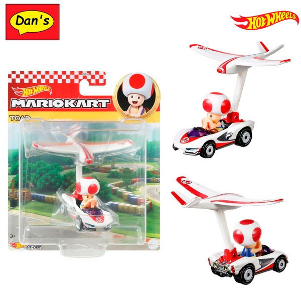 Hot Wheels Mario Kart Toad P Wing Plane Glider Dans Collector Store 3761