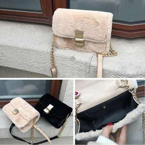 fluffy sling bag