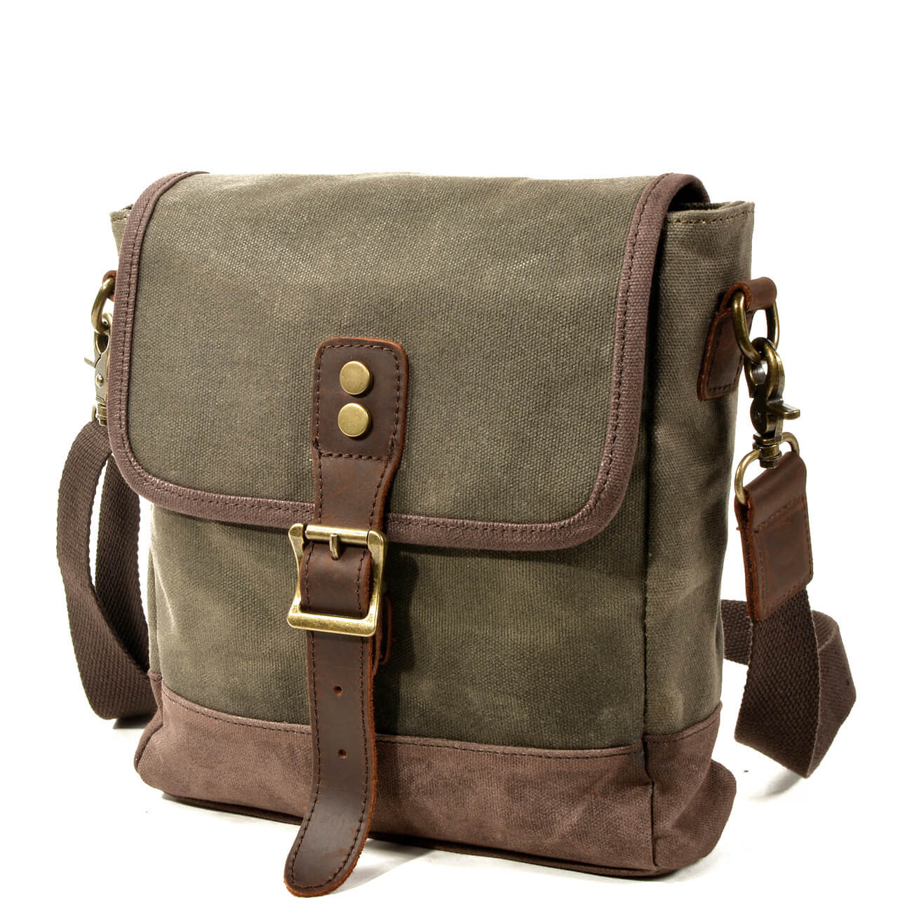 MBL052 Hot sale vintage style waterproof leather canvas messenger bag – EAST LEATHER