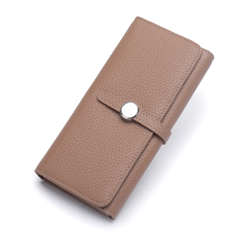 GLW018 Women Long Multi-Card Soft Cowhide  Leather Wallet