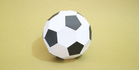 Origami soccer ball