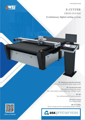 Brochure CB03II 2516RM Revolutionary digital cutting system for signage and print finishing