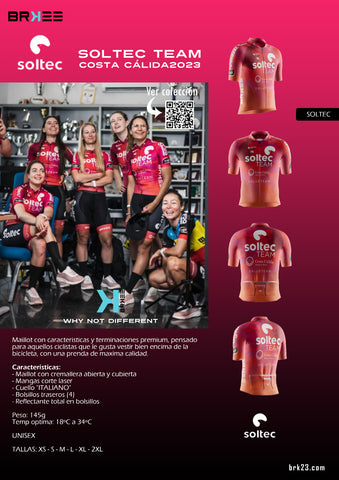 Colección Exclusiva para Ciclismo Soltec Team Costa Cálida Festina - UCI Women's Continental Team