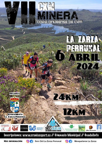 Evento deportivo CxM Minera La Zarza-Perrrunal y como proveedor oficial la marca de ropa deportiva personalizada para Trial Running BRK23