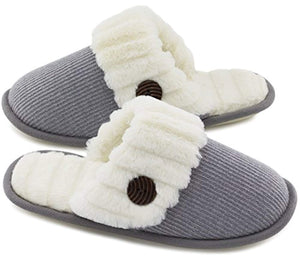 Women S Cute Comfy Fuzzy Knitted Memory Foam Slip On House