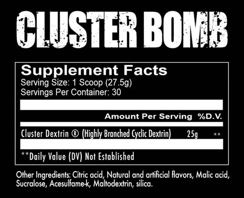 Supplements Central Redcon1 Cluster Bomb Carbohydrate Post Workout
