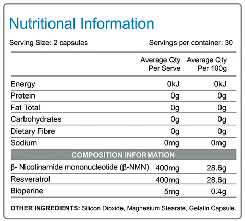 NMN + Resversatrol 24000 Anti-Ageing by Neurolab