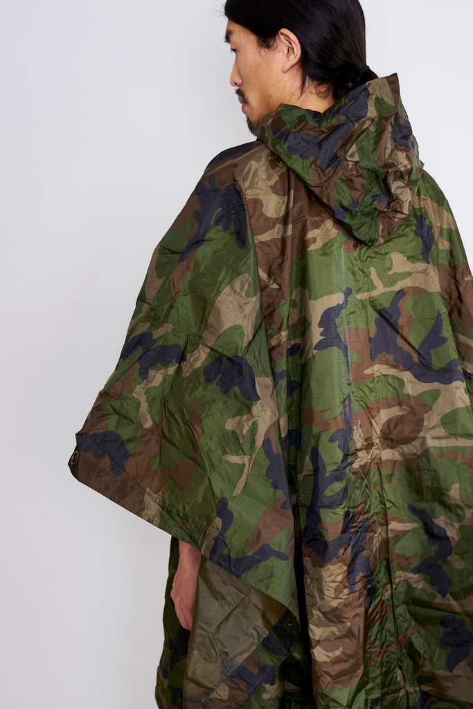 Angolan Armed Forces Woodland Rain Poncho/Tarp | AT EASE SHOP