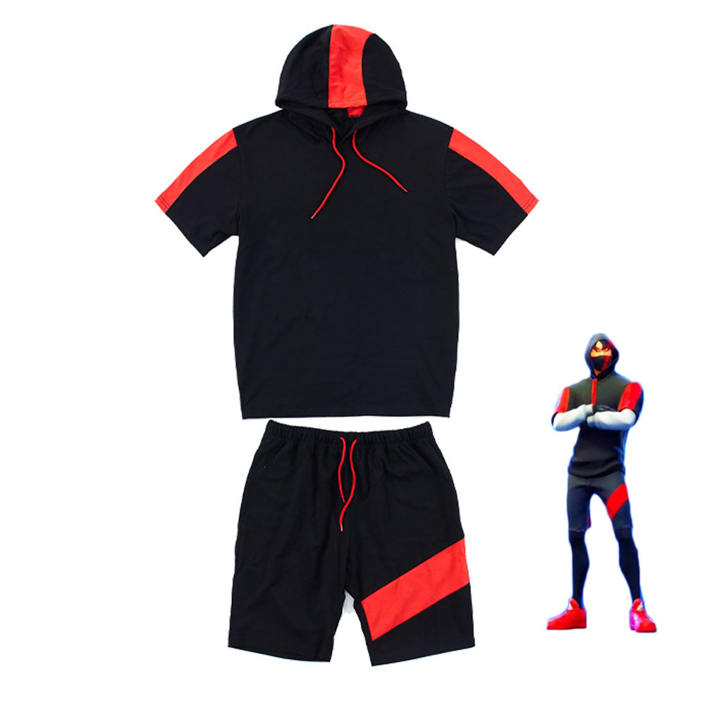Kids Fortnite Ikonik Costume Sports Pullover Hoodie And Shorts Set Xocostume - roblox ikonik