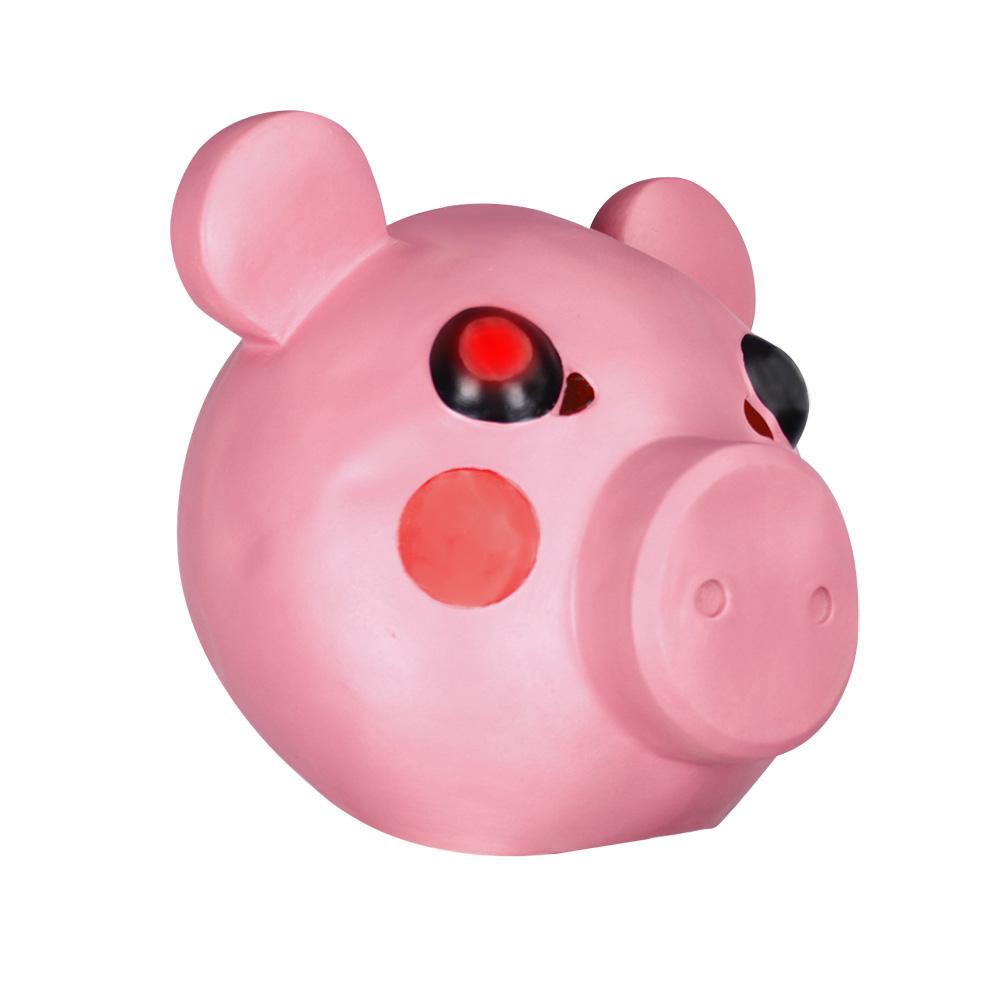 Roblox Piggy Pink Headgear Led Light Latex Full Halloween Cosplay Prop Xocostume - roblox piggy bunny costume