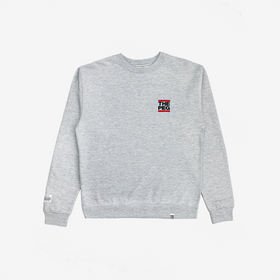 Mid Weight Premium Embroidered Crew (Heather Grey)