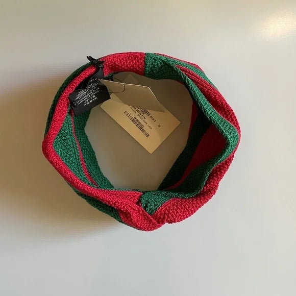 Gucci Red and Green Web Headband – 