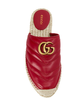 Load image into Gallery viewer, Gucci Leather Espadrille Sandal in Hibiscus Red