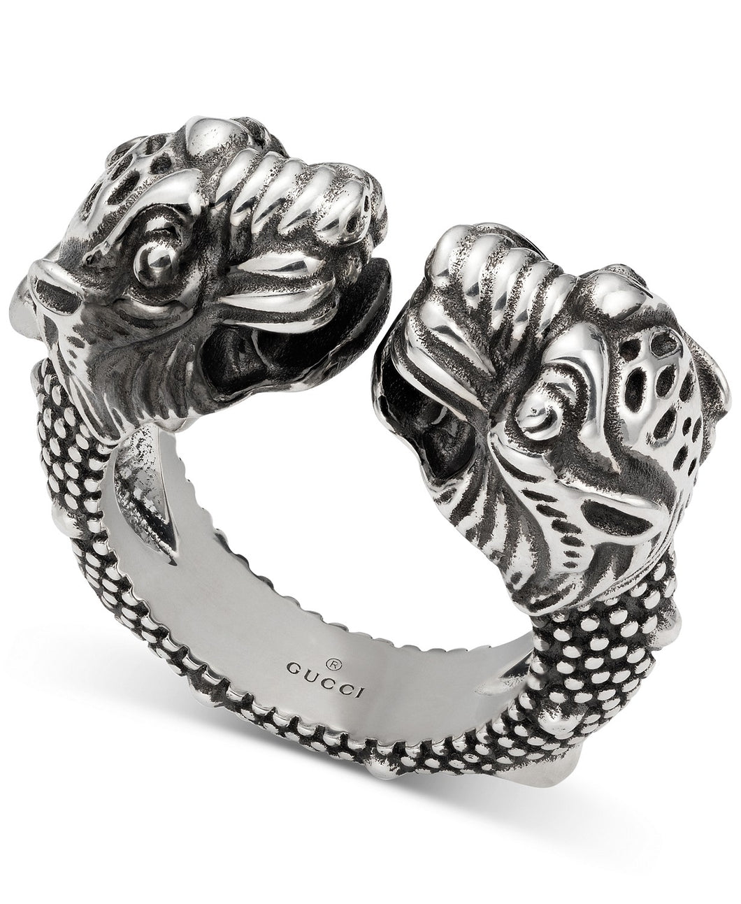Gucci Tiger Head Cuff Ring Silver – Gavriel.us