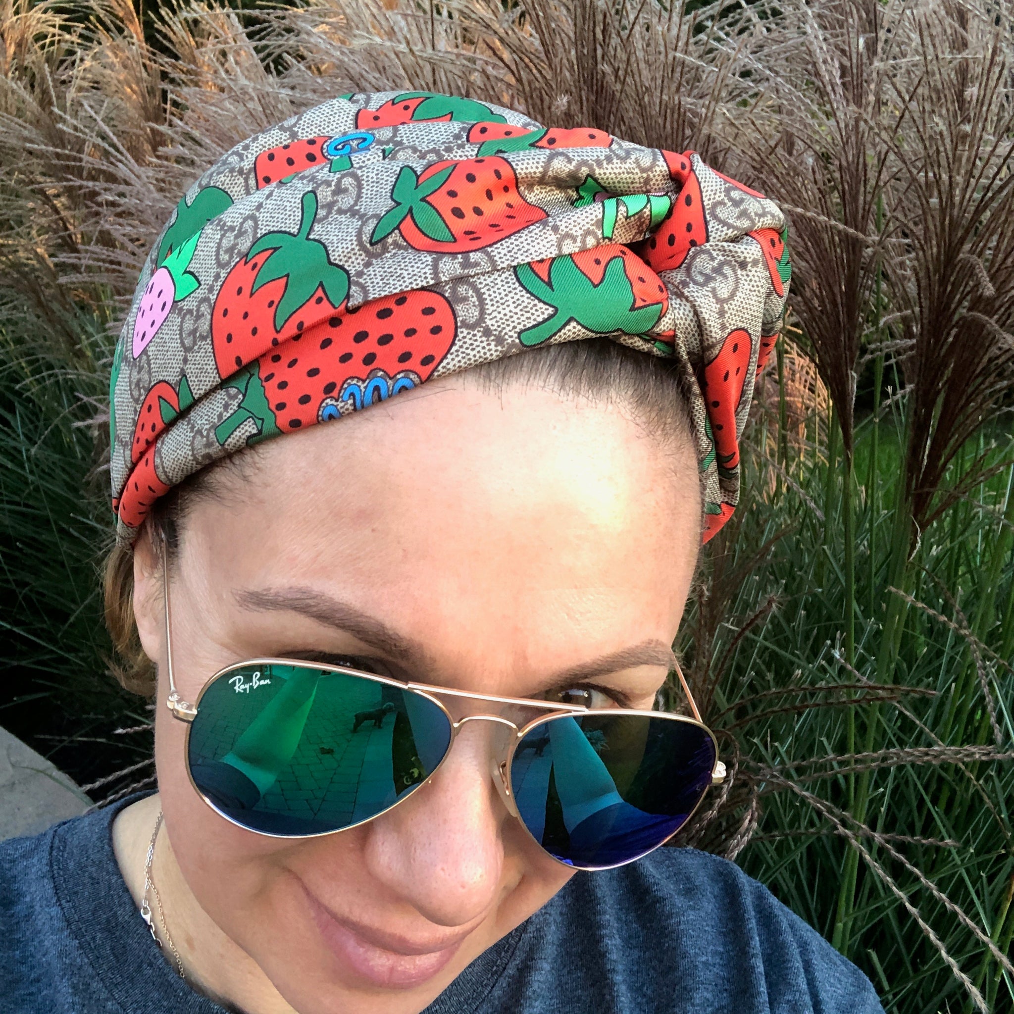 gucci headband strawberry