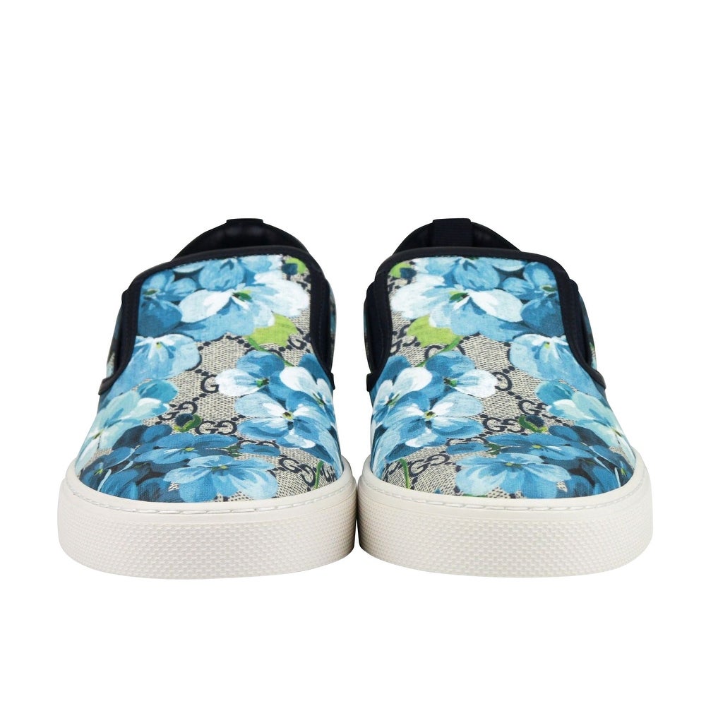 Gucci GG Blooms Print Slip Sneaker in Blue – Gavriel.us