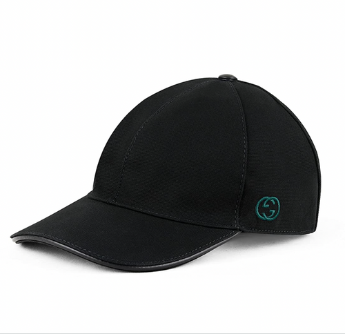 GUCCI GG NYLON MESH BASEBALL CAP - BLACK