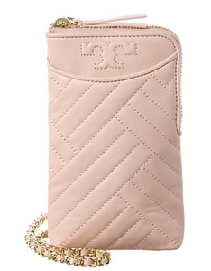 Tory Burch Alexa Phone Crossbody in Shell Pink – 