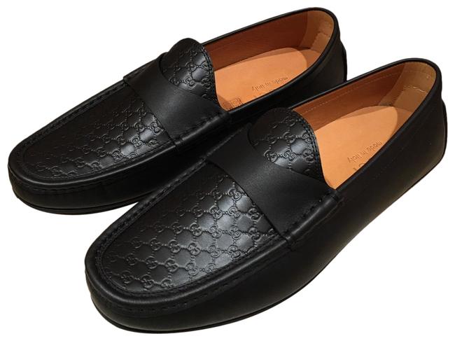 Gucci Microguccissima Black Leather Driving Loafer – 