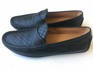Gucci Microguccissima Black Leather Driving Loafer – 