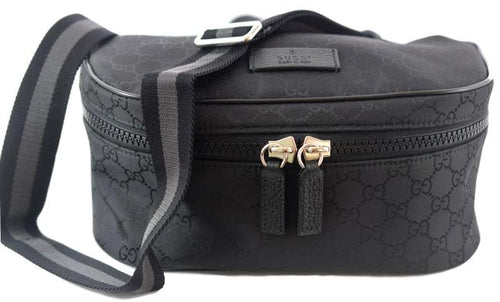 Gucci Black Nylon Embroidered Tiger Patch Messenger Bag Silver Hardware  Available For Immediate Sale At Sotheby's