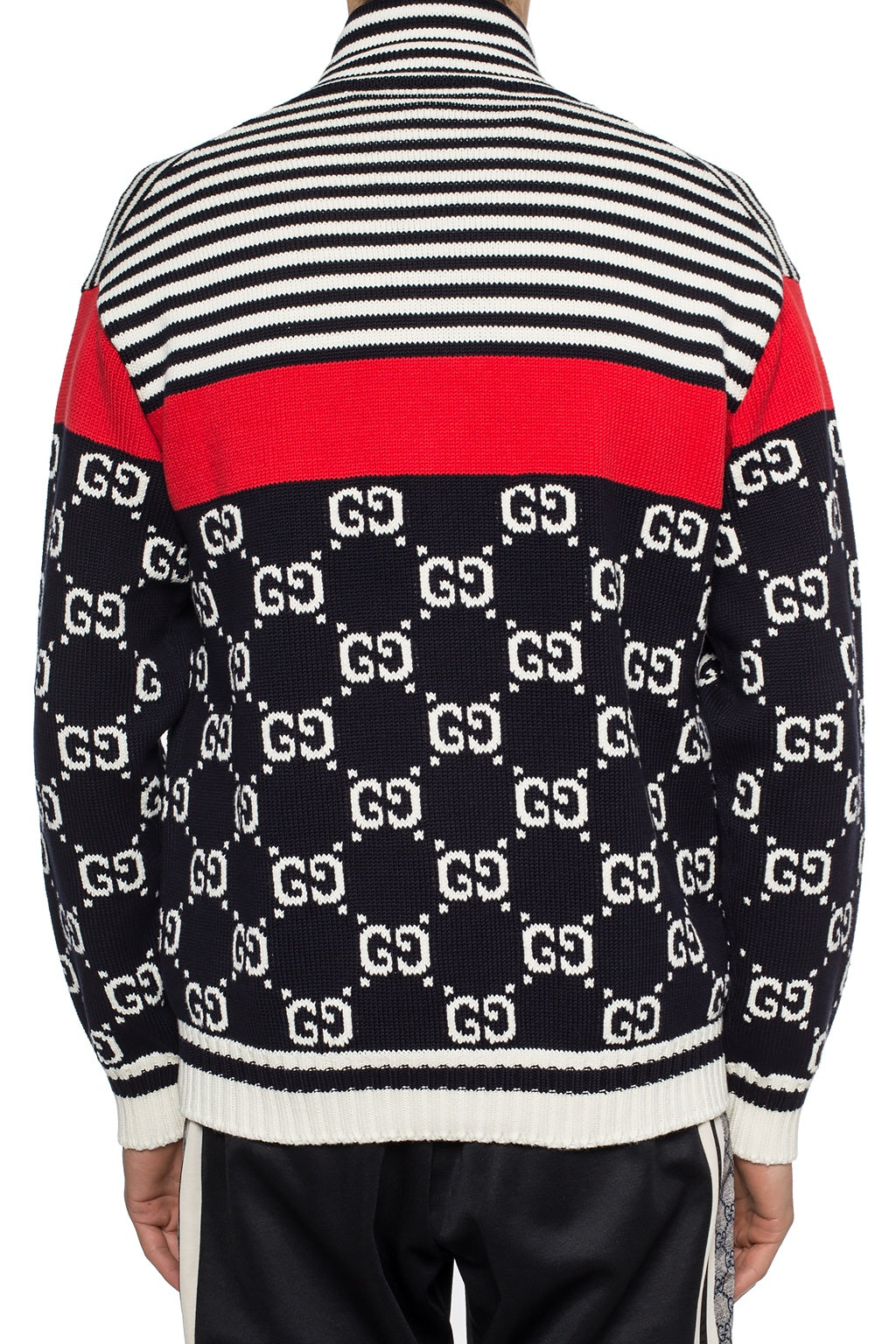 Gucci GG Supreme Striped Knit Cardigan with Zipper – Gavriel.us