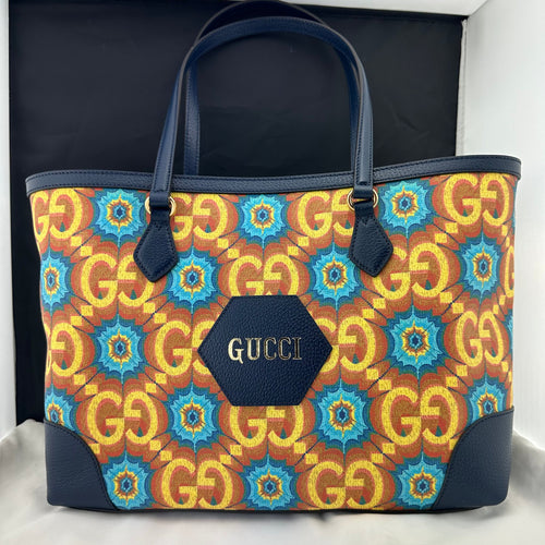 Gucci Ophidia Centennial GG Flower Canvas Medium Tote Bag –