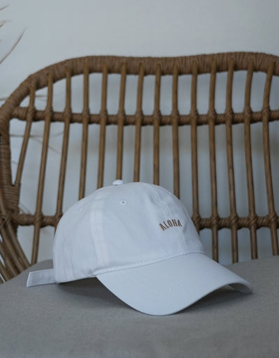 Love FItness White aloha dad hat