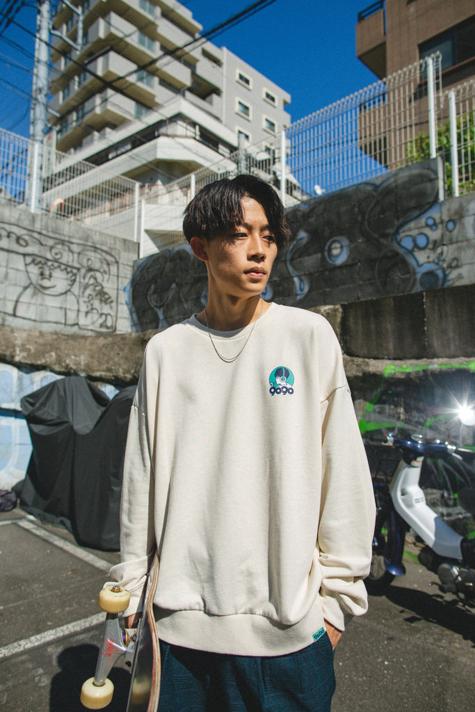 10 10 Sat 21 00 受注生産 Com ゆうた 9090 コラボ Lazy Boy Sweat Green Off Wh