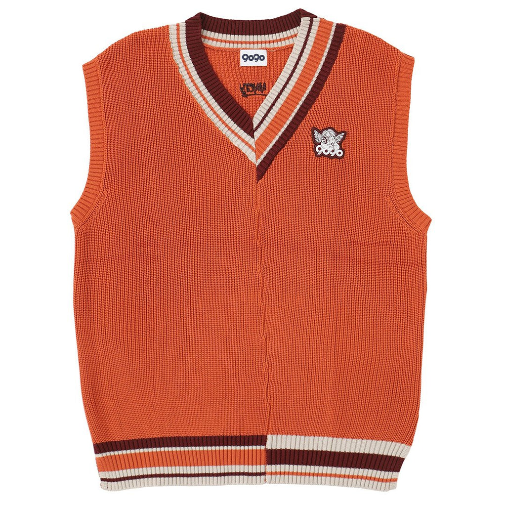 i_am design layered vest orange-
