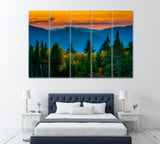 White Mountain National Forest New Hampshire Canvas Print ArtLexy 5 Panels 36"x24" inches 